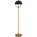Mavisten Edition Copernica One Light Floor Lamp in Lacquered Burnished Brass w/Smoked (165|601BLK)