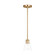Miles One Light Mini-Pendant in Satin Brass (1|GLP1041SB)