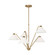 Werley Chandelier in Satin Brass (1|GLC1255SB)