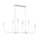 Maya Six Light Linear Chandelier in Matte White (1|GLC1226MWT)