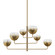 August Six Light Chandelier in Patina Brass (67|F3745-PBR)