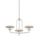 Pacific LED Chandelier in Warm Silver Leaf (67|F2127-WSL)