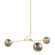 Nyla Three Light Chandelier in Aged Brass (428|H1057803-AGB)