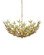 Babylon Eight Light Chandelier in Green / Contemporary Gold Leaf / Contemporary Gold (142|9000-1308)