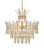 Bradshaw Four Light Chandelier in Frosted/Clear/Brass (142|9000-1295)