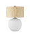 Zena One Light Table Lamp in Textured White (142|6000-1008)