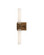 Brietta Two Light Wall Sconce in Opaque White/Antique Brass (142|5800-0069)