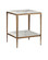 Oblique Side Table in Natural/Antique Brass (142|4000-0236)