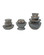 Marbleized Box Set of 3 in Marbleized Gray (142|1200-1049)