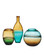 Tapio Vase Set of 3 Vase in Aqua Blue / Amber / Green (142|1200-1011)