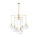 Torian Six Light Chandelier in Burnished Brass (454|SLC1036BBS)