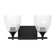 Toffino Two Light Vanity in Midnight Black (454|DJV1022MBKCKG)