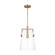 Crofton One Light Pendant in Satin Brass (454|DJP1271SB)
