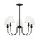 Elsay Five Light Chandelier in Midnight Black (454|DJC1255MBK)