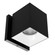 Zoron LED Wall Mount in Black/White (34|W4S-FCS-BKWT)