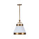 Savarin One Light Pendant in Heritage White/Heritage Bronze (137|549P01WHTBRZ)