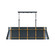 Brasserie Five Light Linear Pendant in Blackened Zinc/Heritage Bronze (137|536N05ZNCBRZ)
