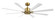 Size Matters 65''Ceiling Fan in Soft Brass/Matte White (441|FR-W2403-65-SB/MW)