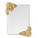 Ismerie Mirror in Antique Brass (314|WMI77)