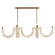 Kalama Eight Light Linear Chandelier in Ivory (314|DLS16)