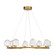 Castello LED Chandelier in Warm Brass (51|1-1238-8-322)