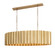Allegra Five Light Linear Pendant in Weathered Brass (16|39136WBR)