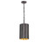Allegra One Light Mini Pendant in Gunmetal / Gold (16|39131GMGLD)