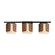 Draughtsman Three Light Bath Vanity in Walnut / Black (16|21713SWWNBK)