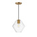 Geode One Light Pendant in Natural Aged Brass (16|21336CLNAB)