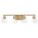 Geode Four Light Bath Vanity in Natural Aged Brass (16|21334CLNAB)