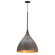 Fleur One Light Pendant in Black / Gold (16|10913BKGLD)