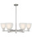 Arcadia Six Light Chandelier in Satin Nickel (405|716-6CR-SN-G381)