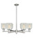 Arcadia Six Light Chandelier in Satin Nickel (405|716-6CR-SN-G2511)