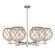 Arcadia Six Light Chandelier in Satin Nickel (405|716-6CR-SN-G122-10RB)