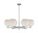 Arcadia Six Light Chandelier in Satin Nickel (405|716-6CR-SN-G121-8RW)