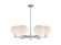 Arcadia Six Light Chandelier in Satin Nickel (405|716-6CR-SN-G121-8)
