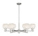 Arcadia Six Light Chandelier in Satin Nickel (405|716-6CR-SN-G1216-6WM)