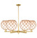 Arcadia Six Light Chandelier in Satin Gold (405|716-6CR-SG-G121-10RB)