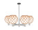 Arcadia Six Light Chandelier in Polished Nickel (405|716-6CR-PN-G121-10RB)