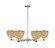 Arcadia Six Light Chandelier in Polished Chrome (405|716-6CR-PC-RBD-8-NAT)