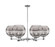 Arcadia Six Light Chandelier in Polished Chrome (405|716-6CR-PC-G556-10SM)