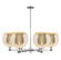 Arcadia Six Light Chandelier in Polished Chrome (405|716-6CR-PC-G128-10)