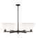 Arcadia Six Light Chandelier in Oil Rubbed Bronze (405|716-6CR-OB-GBD-751)