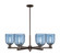 Arcadia Six Light Chandelier in Oil Rubbed Bronze (405|716-6CR-OB-G558-6BL)