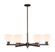 Arcadia Six Light Chandelier in Oil Rubbed Bronze (405|716-6CR-OB-G121-6)