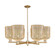 Arcadia Six Light Chandelier in Champagne Bronze (405|716-6CR-CB-G559-8ME)