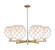 Arcadia Six Light Chandelier in Champagne Bronze (405|716-6CR-CB-G121-10RW)