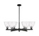 Arcadia Six Light Chandelier in Matte Black (405|716-6CR-BK-GBD-754)