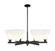 Arcadia Six Light Chandelier in Matte Black (405|716-6CR-BK-GBC-81)