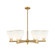 Arcadia Six Light Chandelier in Brushed Brass (405|716-6CR-BB-GBD-751)